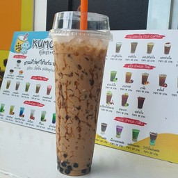 ชานมไตหวันแก้วยีราฟ + ไข่มุก