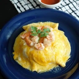 ข้าวไข่ข้นกุ้ง