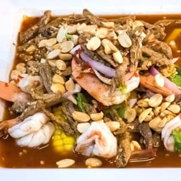 ยำกุ้งสุก