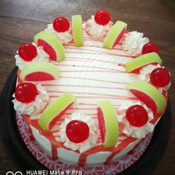 เค้กเนยสดหน้าเยลลี่แตงโม