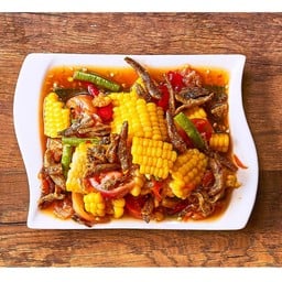 ตำข้าวโพด ปลากรอบ