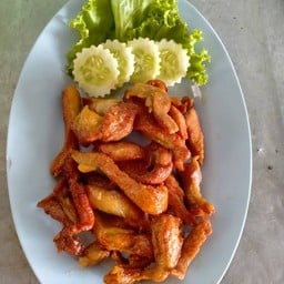 หมูทอดแดดเดียว