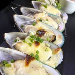 หอยแมลงภู่นิวซีแลนด์อบชีส