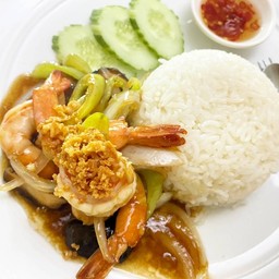 ผัดพริกหยวก (ราดข้าว)