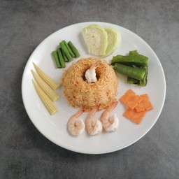 ข้าวน้ำพริกกุ้งสด