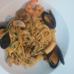 Spaghetti AOP seafood