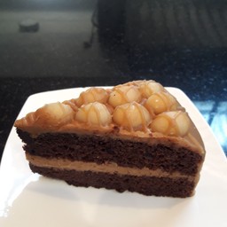 Mocha Macadamia Toffee Cake