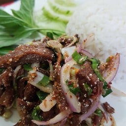 ข้าวลาบเป็ดกรอบ