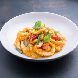 หมึกผัดไข่เค็ม