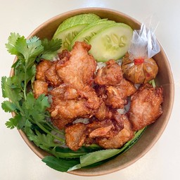 ข้าวจิ้นสันนอกหมู + น้ำพริก