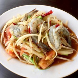 ตำลาวกุ้งสด