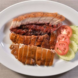 หมูแดง + หมูกรอบ + เป็ดย่าง + ไก่ซีอิ๊ว