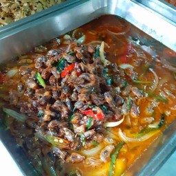 หอยแมลงภู่ผัดน้ำพริกเผา