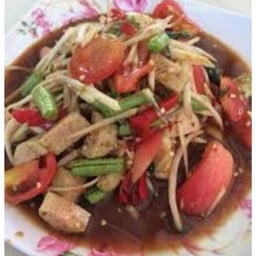 ตำปลาร้าหมูยอ