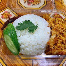ข้าวไก่กระเทียม