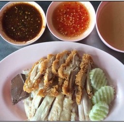 ข้าวมันไก่ต้ม+ข้าวมันไก่ทอด