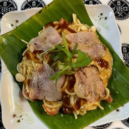 สปาเก็ตตี้ซอสมะเขือเห็ดกับเบค่อน