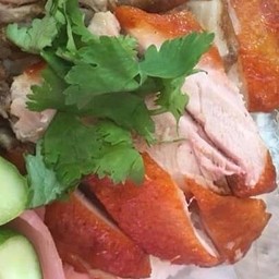 ข้าวมันไก่ทอด+เป็ดย่าง