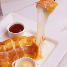 โรตีใส่ไข่+แฮม+ชีส