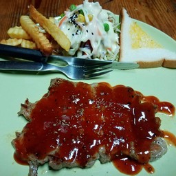 สเต็กสะโพกไก่  ซอลบาบีคิว