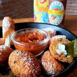 Jalapeno Poppers with spicy marinara