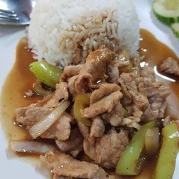 ข้าวพริกหยวกหมู