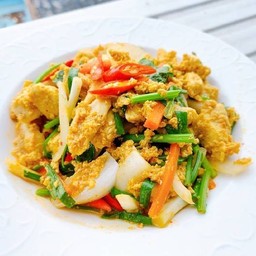 ข้าวไก่ผัดผงกระหรี่