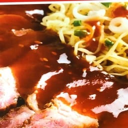 บะหมี่ 74 ข้าวหมูแดง หมูกรอบ