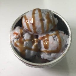 ขันเงินไอศรีมกระทิสดอัญชัน