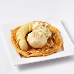 โรตีวิปครีม ไอศครีมกล้วย