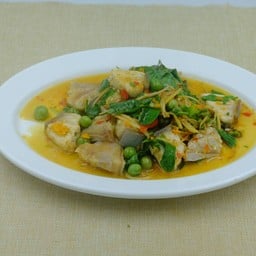 ผัดฉ่าปลาบึก