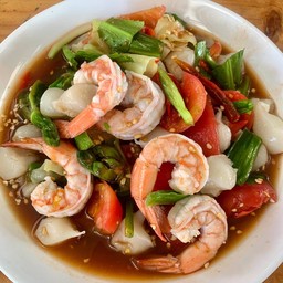 ตำไก่โอกกุ้ง