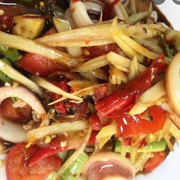 ตำปลาหมึก