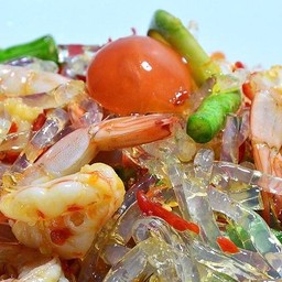 ตำเส้นบุก เส้นแก้วทะเล