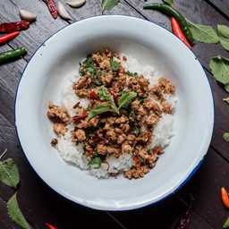 กะเพรา เนื้อสับ