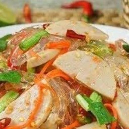 ตำเส้นบุก เส้นแก้ว หมูยอ