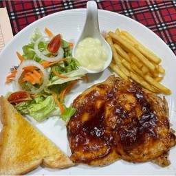 สเต็กไก่ บาบีคิว