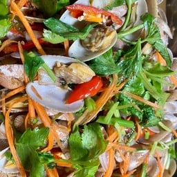 หอยลายผัดน้ำพริกเผา (ธรรมดา)