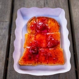 ปังปิ้งเนย+แยมสตอเบอรี่