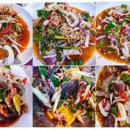 บังเอิญแซ่บ😘ยำรสเจ็บแซ่บจี๊ด ตำน้ำตาแตก ขนมจีนน้ำยานัว ด้านหน้าตลาดพรชัย สาขา1หน้าตลาดพรชัย