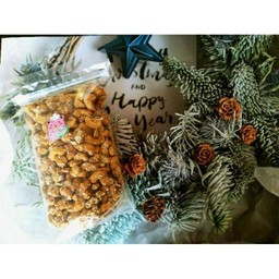 500g. เม็ดมะม่วงหิมพานต์กรอบแก้วคลุกงาเน้นๆ จัมโบ้ สูตรหวานน้อย อร่อย หอม มันส์ทุกเม็ด