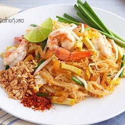 ผัดไทยกุ้งสด