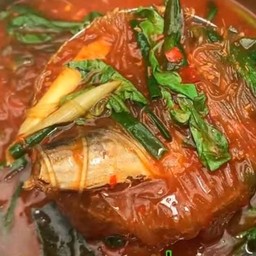 แกงปลากระป๋องใส่วุ้นเส้น