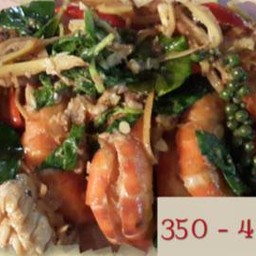 กุ้งแม่น้ำ ผัดฉ่า