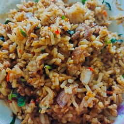 หมูกรอบปนหมูสับคลุก