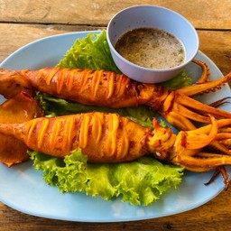 ปลาหมึกย่าง