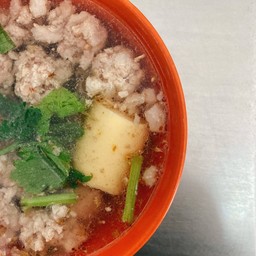 แกงจืด เต้าหู้ หมูสับ