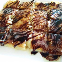 โรตีกล้วยหอม+ชีส+ช็อคโกแลต