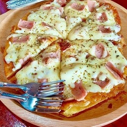 โรตีพิซซ่าแฮม+ชีส