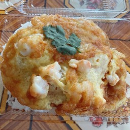 ข้าวไข่เจียวกุ้งสับ